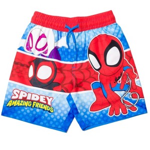 Marvel UPF 50+ Swim Trunks Bathing Suit Toddler Sizes (2T - 18-20) - 1 of 4