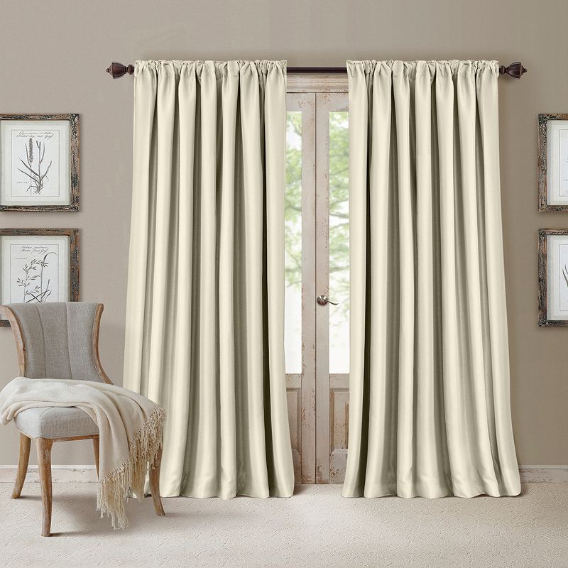 All Seasons Single Blackout Window Curtain Panel - Elrene Home Fashions, 1 of 4