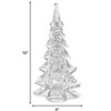 HomeRoots 12" Mouth Blown Clear Glass Christmas Tree Sculpture - 3 of 4