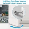 DOMETOUR 2 Pcs Magnetic Door Stopper, Soft-Catch, Wall Mount, Stainless Steel, Brushed Satin Nickel Chrome, for Wide Doors - 4 of 4