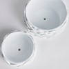 Plum & Post Ashika Low Flowerpot Planters Set of 2 - 3 of 4