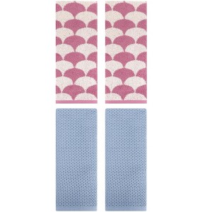 REGALWOVEN 4 Pcs Cotton Bathroom Decorative Hand Towels - 1 of 4