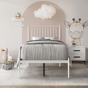 ChaletPosh Metal Platform Bed - 1 of 4