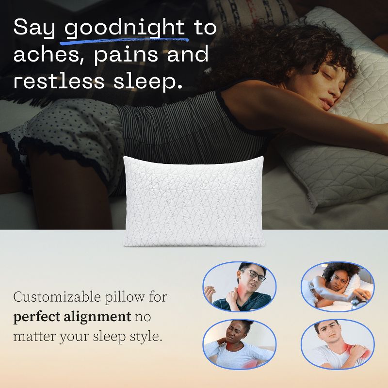 Coop Home Goods The Original - Adjustable Memory Foam Pillow - Greenguard Gold Certified, 3 of 9