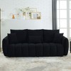 82" Teddy Upholstered 3-Seater Sofa with Solid Wood Frame, Plush Cushions and 3 Back Pillows - 3 of 4