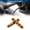 Unique Bargains 3/8" 10mm Universal Brake Lever Cover Non Slip Rubber for Motorcycle Scooter Bicycle Bike 1 Pair - 2 of 4