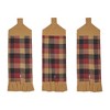 Heritage Farms Primitive Check Button Loop Tea Towel Set of 3 - 2 of 4
