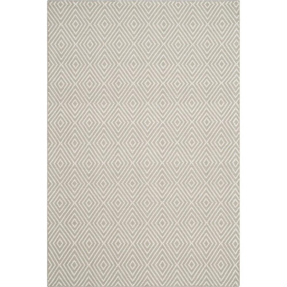 4'x6' Solid Hooked Area Rug Light Gray/Ivory - Safavieh