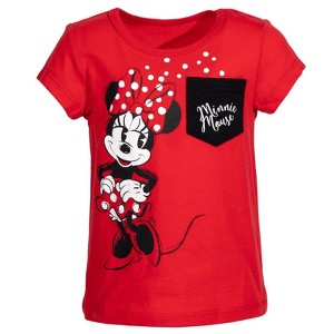 Disney Minnie Mouse Nightmare Before Christmas Winnie the Pooh Lilo & Stitch Valentines Day Girls T-Shirt Toddler - 1 of 4