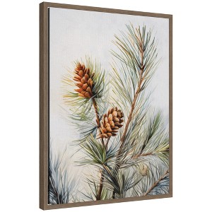 Kate & Laurel All Things Decor Sylvie Framed Canvas the Quiet Pine Forest I by the Creative Bunch Studio - 1 of 4