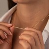 Dainty Gold Chain Necklace For Women - 18K Gold Plated Coin Disc Choker With Beaded & Paper Clip Layered Chain, Everyday Jewelry Gift - 4 of 4