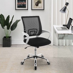Kumasinova Ergonomic Office Chair – Breathable Mesh, Padded Seat, Height-Adjustable, Chrome-Finish Base, Desk Chair Comfy - 1 of 4