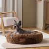 TOWN & COUNTRY LUXE CuddleTown Fuzzy Solid Donut Pet Bed - 2 of 4