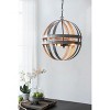 VYNXARIA 4 - Light Antique Silver Urban Industrial Spherical Ceiling Lights, Galvanized Hanging Chandelier with Adjustable Chain - 4 of 4
