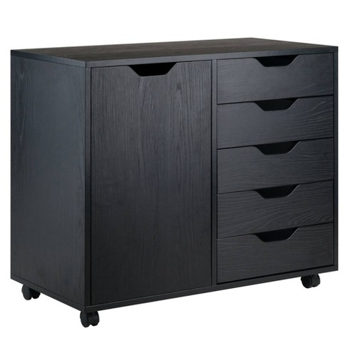 Home Basics 4-Drawer Storage Organizer Black