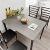 Dining Table Set for 4, Kitchen Table with 4 Chairs Dining Table Set for Kitchen & Dining Room, Compact Dining Set for Small Spaces - 2 of 4