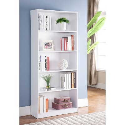 NicBex Modern Bookcase with Open Storage and 2 Doors for Office and Living Rooms Easy Assambly