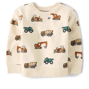 The Children's Place Baby Boys Active Long Sleeve Print Premium Fleece Sweatshirt - 1 of 2