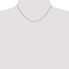 Black Bow Jewelry 0.8mm 14k White Gold Loose Rope Chain Necklace - 2 of 4