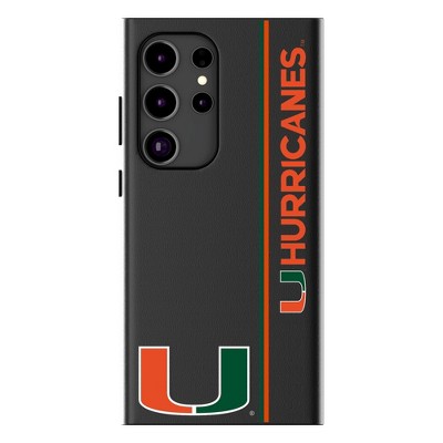 Keyscaper University of Miami Hurricanes Sidebar MagSafe Compatible Cell Phone Case for Galaxy S24 Ultra