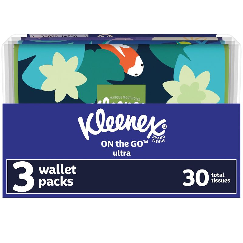 Kleenex On-the-Go 3-Ply Facial Tissue, 1 of 6