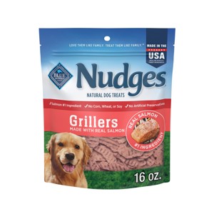Blue Buffalo Nudges Grillers Salmon Flavor Dog Treats - 16oz - 1 of 4