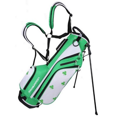 Prosimmon Golf DRK 7 inch  Lightweight Golf Stand Bag with Dual Straps - Irish