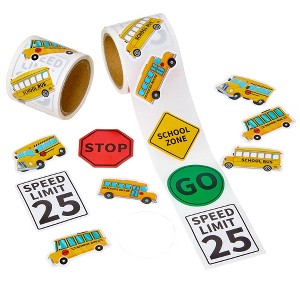 Playbees School Bus Stickers 2 Pack - 1 of 4