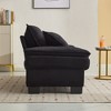 NicBex 84 Inch Corduroy Couch Loveseat Sofa with 2 Pillows for Living Room,Small Space,Office,Apartment - 4 of 4