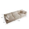 NicBex Couches for Living Room 41.4" Single Sofa with Ottoman Minimalist Chenille Fabric Upholstered Sofa Reading Armchair for Bedroom - 2 of 4