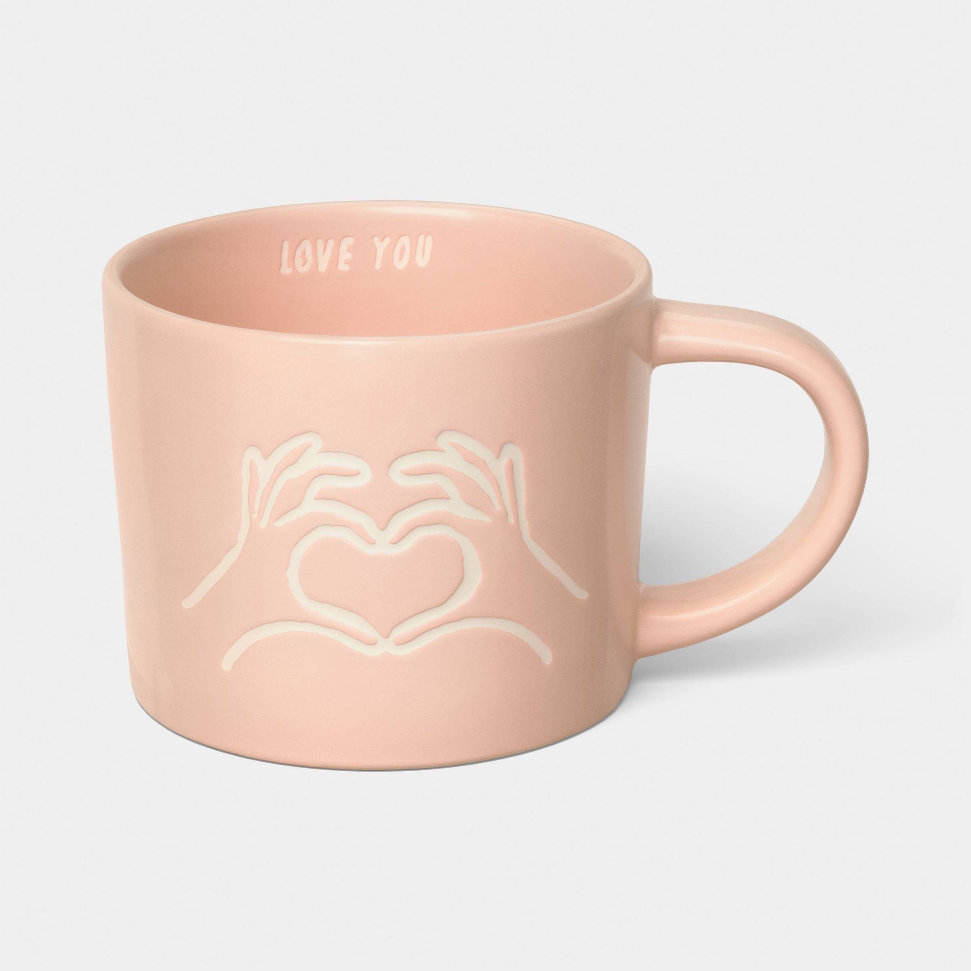 16 fl oz Heart Hands/Love You Mug