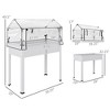 Elevated Garden Box with Greenhouse Cover, Raised Garden Bed with Legs and Drainage Hole for Vegetables - 3 of 4