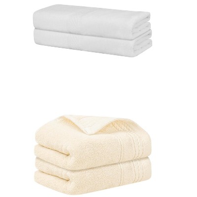 REGALWOVEN Cotton Absorbent Soft Bath Hand Cloths Towels 2 Piece Sets