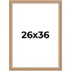PosterPalooza | Weathered Yellow Picture Frame - UV Acrylic, Foam Board Backing, Hanging Hardware - 2 of 4