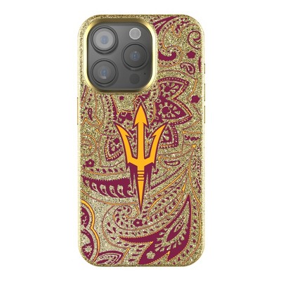 Keyscaper NCAA Big 12 Universities Paisley Gold Bling Cell Phone Case for Apple iPhone