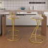 Modern Upholstered Velvet Bar Stools Set of 2 Armless Counter Height Barstools for Kitchen Island,Living Room-Tanpinhause - 2 of 4
