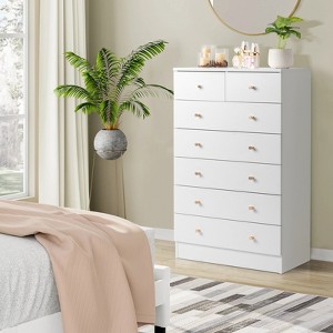 KTMBDW 5 Drawer Dresser, Modern Wood Chest of Drawers for Bedroom, Living Room - 1 of 4