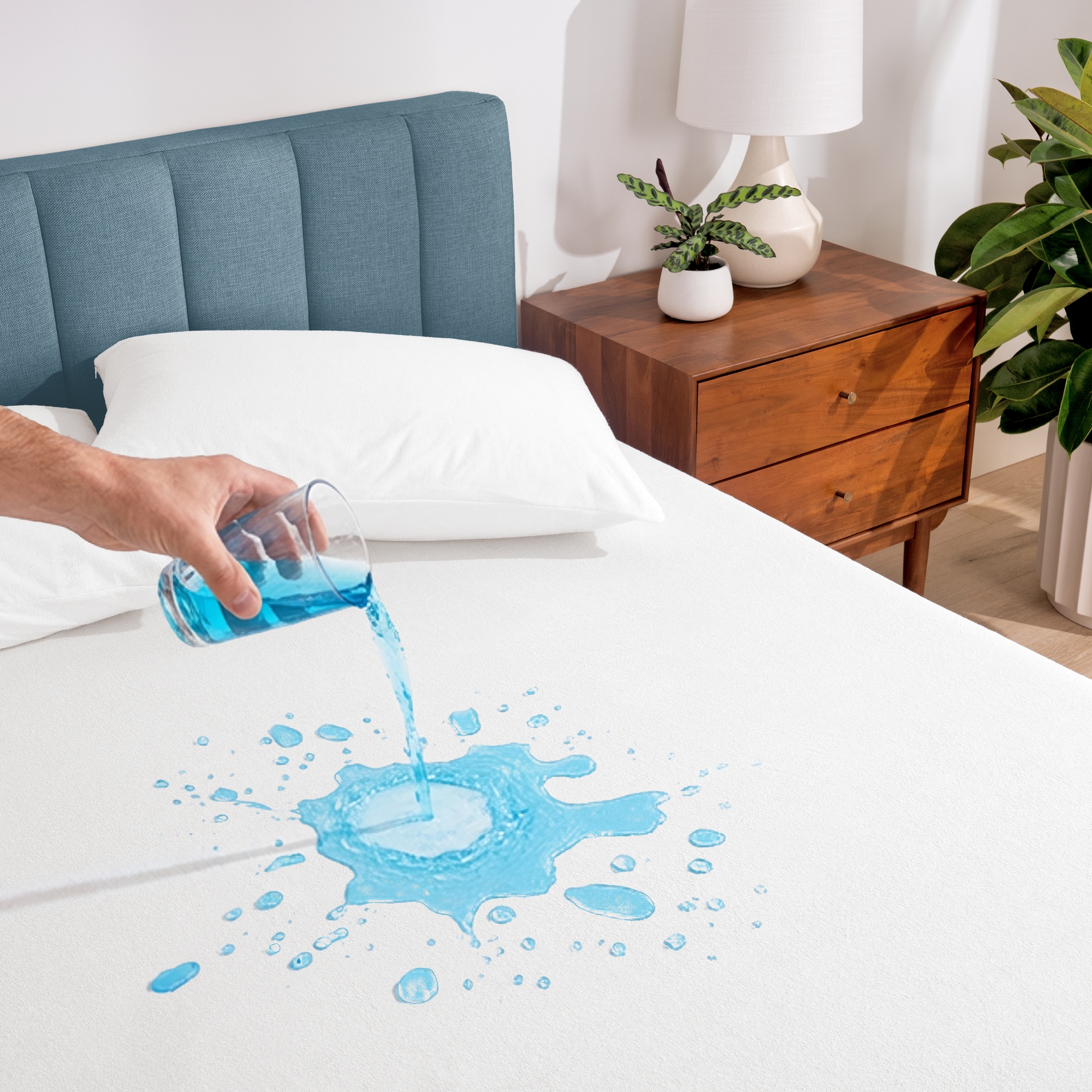 Breathable Waterproof Mattress Protector by Bare Home - Queen, White