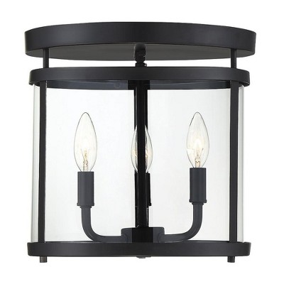 Savoy House Penrose 3 - Light Semi-Flush Mount in  Black