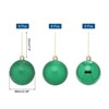 Unique Bargains Plastic Party Wedding Christmas Barrel Packed Hanging Ornament Balls 2.4" 24 Pcs - 2 of 4