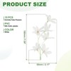 Unique Bargains Artificial Stems Home Wedding Decoration Headdress Wreath Orchid Fake Flower 15 Pcs - 2 of 4