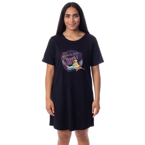 Disney Princess Women's Villains Evil Queen Nightgown Sleep Shirt Black :  Target