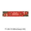 Unique Bargains Christmas Table Runner Polyester Red White 71"x14" 1 Pcs - 3 of 4