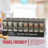 MEDca Monthly Pill Organizer: Am/Pm Daily Organizer 32 Compartments for Each Day, Dispenser and Caddy That Helps You Organize Your Life - 4 of 4