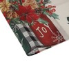 Unique Bargains Christmas Place Mats Flower Pot Flax Red Green Beige 11.8"x17.7" 2 Pcs - 4 of 4