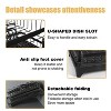 LunaLulinlk Dish Drying Rack, 2 Tier Large Dish Drying Rack for Kitchen Counter with Drainboard Stainless Steel Dish Drainer, Black - 3 of 4