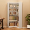 5-Tier Corner Bookshelf, 71.8" Tall L-Shaped Wood Bookcase, Modern Display Storage Shelf for Living Room, Bedroom, Home Office - 3 of 4