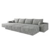 135 Inch Camel Modular Cloud Sofa with 3 Ottomans for Apartment Living Room (Plush Corduroy Fabric) - 4 of 4