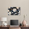 Art Remedy Navy Elegance Floral Elegant realistic Floral Wall Art Unframed - 2 of 4