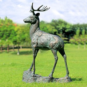 SPI Home Forest Prince Garden Sculpture – 41.5" Tall Metal Outdoor Statue with Rustic Finish, Woodland-Themed Decorative Art - 1 of 3